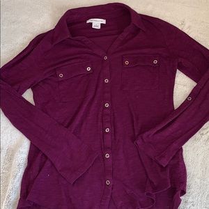 Liz Claiborne pretty purple shirt